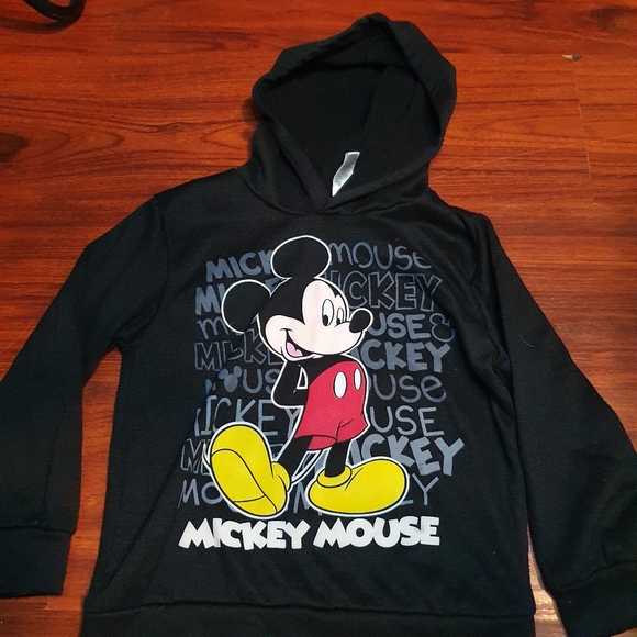 Disney Other - Disney mickey mouse kid black hoodie sz 6